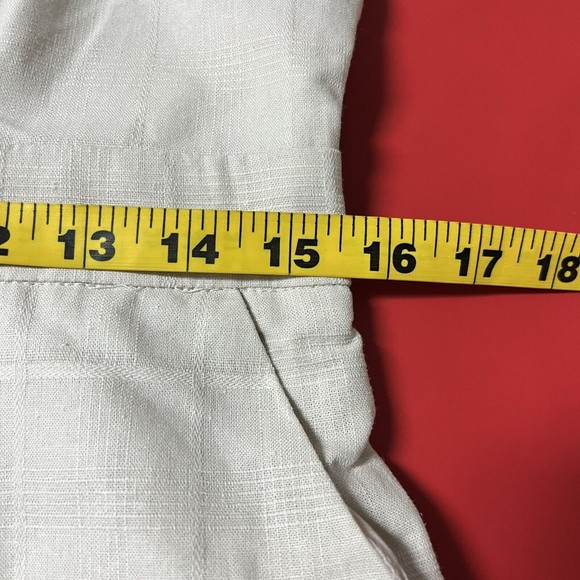 Bardot Bridgette Linen Blend Romper Womens Size 8 Front Cut-Out Nougat Color - Picture 9 of 10